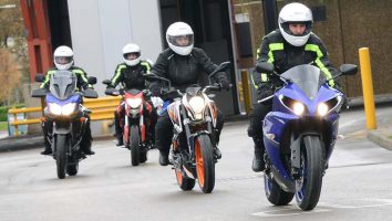 Group motorcycle riding